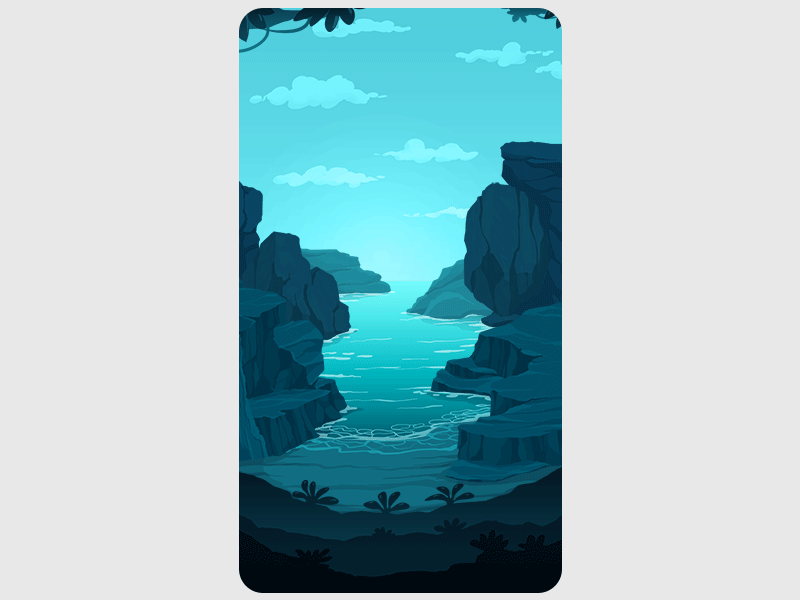Cove Background animated background blue cove dickyjiang game gif