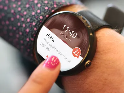 Android Gear Notification androidgear app beauty india rating salon saurabhj stylists ui ux watch
