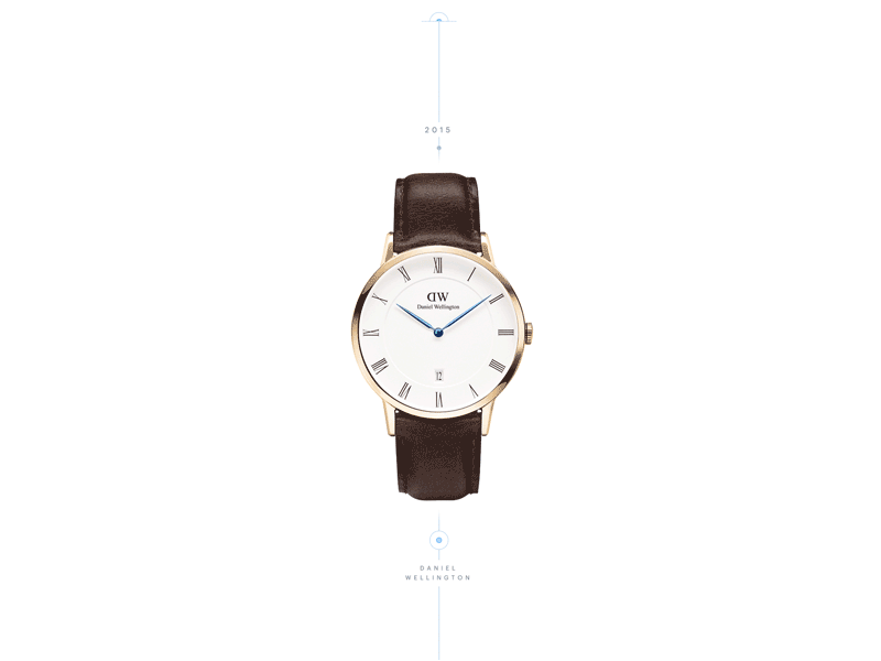 Watch Timeline website blue clean future history information minimal minimalist modal timeline watch website white