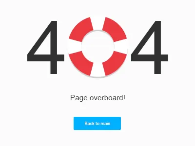 404! OverBoard 404 circle help page sea vessel