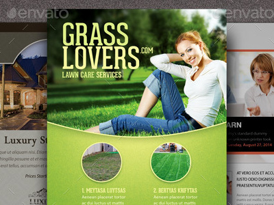 Sweet Home Corporate Flyer Bundle landscaping company lawn magazine manicure non profit organization real estate sport club tech expo template tournament womens charity