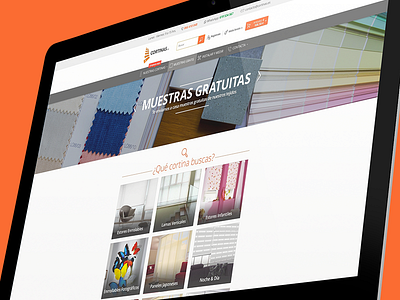 Cortinas Home gui responsive ui web web design