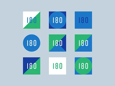 Brand Concept brand circle geometric icon logo square