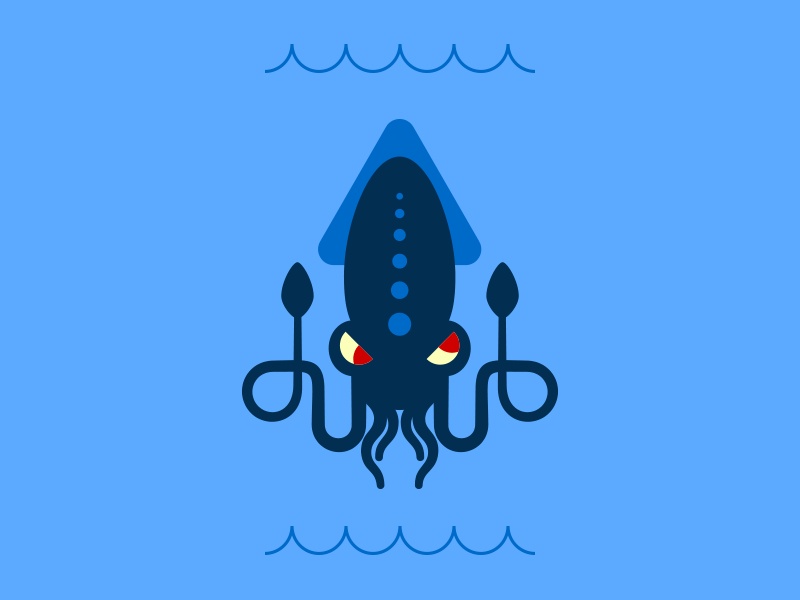 Here There Be Monsters after effects dragon hippocampus illustrator kraken sea monsters
