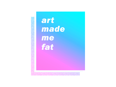 Fat design gradient typography