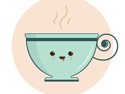 A Good Strong Cuppa cartoon cuppa illustration tea