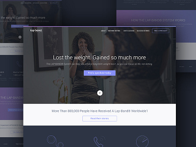 Landing Page flat landingpage webdesign