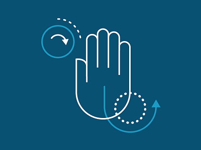 hand icon illustration infographic