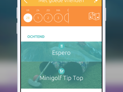 Tourist Experience interface mobile ui