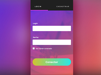 Login or Register color colorfull cool flat ios purple sketch ui ux