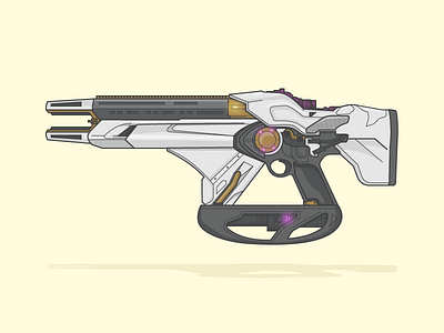 Telesto destiny flat illustration illustrator telesto vector weapon