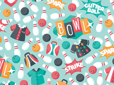 Bumper Lane Patterned Paper bowling bowling ball bowling pin bowling shirt curtrjensen imaginisce paper pattern scrapbook sign strike