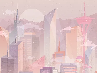 City Of Fantasy buildings city cityscape design digital art futuristic graphic design illustration landscape vectors