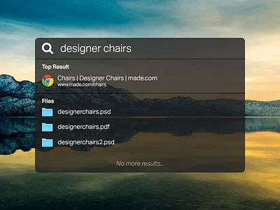 UI Element Challenge -- Day 054 Spotlight Search daily challenge mac mac ui search spotlight spotlight search ui ui design