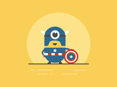 Minions x Captain America