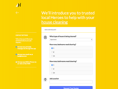 ServisHero Form Design form servishero