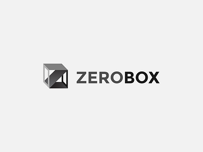 Z Letterform - Zero Box 3d box branding game gradient identity initial letterform lettermark logo tech