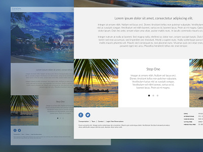 Website Design for Vacation Service Provider flat website