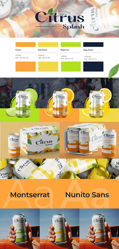 Citrus Splash branding design graphic design illustration logo typography