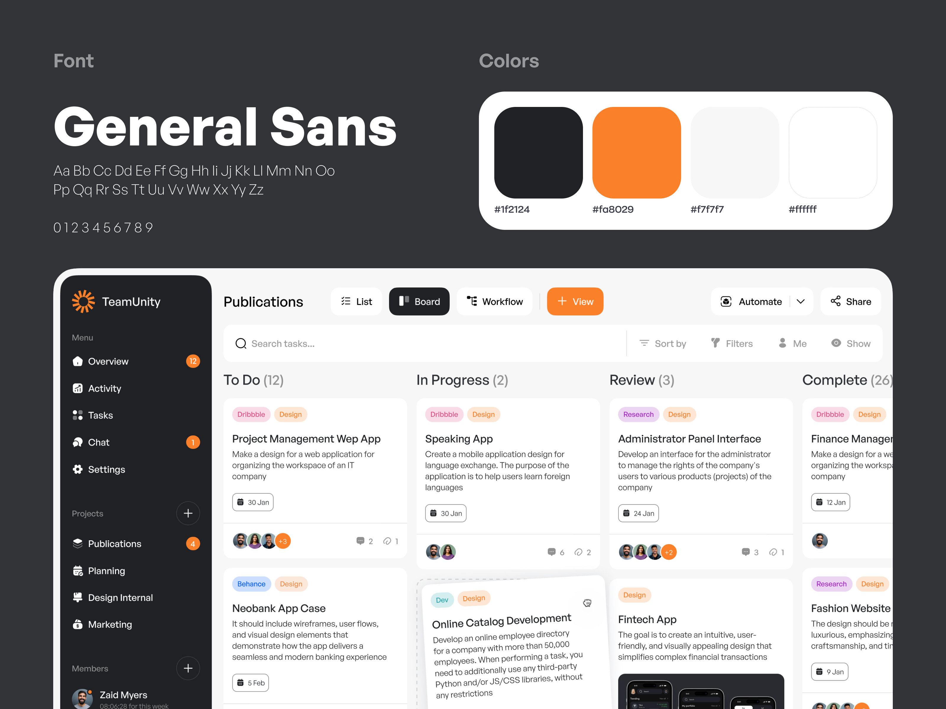 Project Management Web App by Ronas IT | UI/UX Team on Dribbble