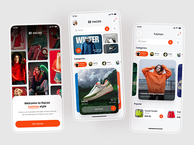 E-Commerce Fashion Mobile App beauti app clothing app e commerce ecommerce fashion fashion app ios app marketplace mobile app mobile app design mobile design mobile ui online shop onlineshop shoes shopify shopping store ui design ui ux