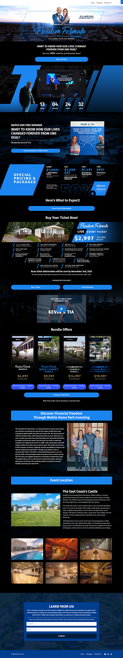 Real Estate Landing Page kajabi real estate