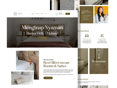 The Sava Hotel - Hotel Accomodation Website branding graphic design ui