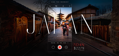 Japan Travel Tour Package Landing Page japan travel