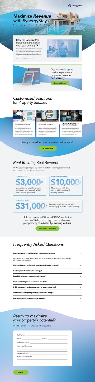 Real Estate Promotional Landing Page real estate