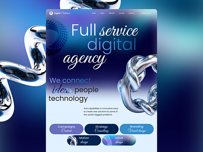 Digital Agency | Website 3d advertising corporate website digital agency creative creative ideas creative solutions development digital digital agency futuristic gradient creative graphic design landing page digital agency marketing modern colors popular web design pr trends 2025 uiux web design