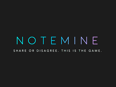 Notemine, logo brand logo notemine side project