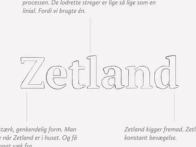 Zetland logo coming together identity logo sketching