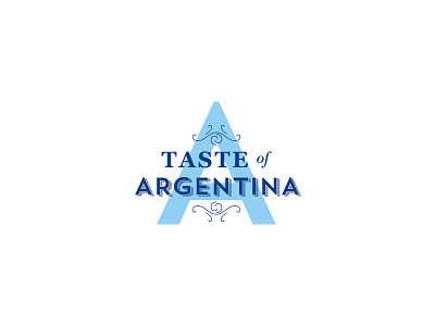 WIP: Taste of Argentina argentina event invitation monogram wine