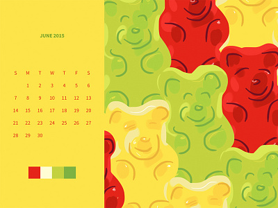 2015 Wallpaper Calendar calendar food illustration pattern textile design wallpaper