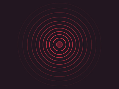 The sound of drums...[not a gif] drum flat design minimal ripple sound waves