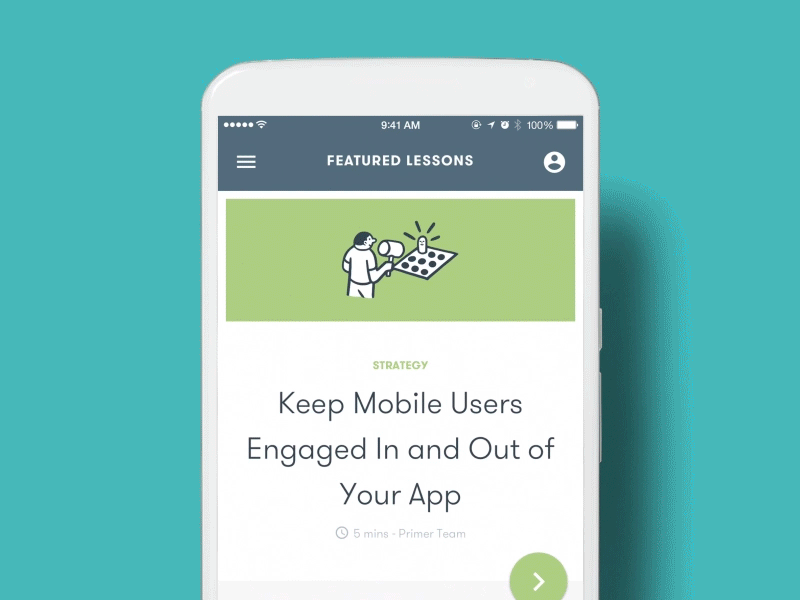 Google Primer 2.0 animation gif google marketing ui ux