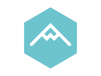 potential new logo mark/monogram bright geometric logo monogram mountain pencil