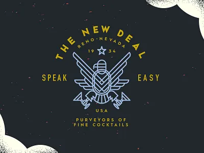 The New Deal Layout bar beer bird cocktails deal martini new reno speakeasy the wpa
