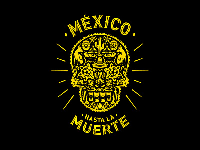 Mexican proud calavera death illustration lucha mexican mexico muerte proud skull sugar tequila vector