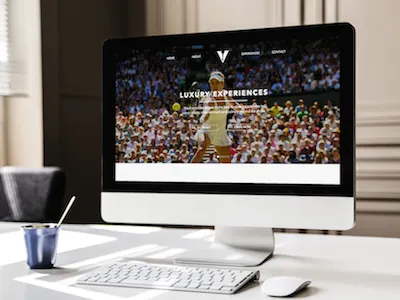 Vault design logo single page design sketch ui web design website