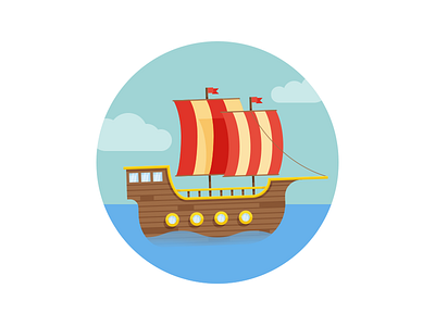 I live in a Pirate Ship! graphic design illustration pirate ship wip