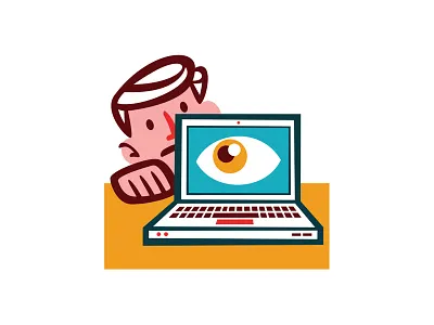 Big Brother big brother editorial future illustration magazine mobile privacy surveillance technology vector