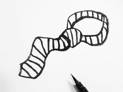 No tie, no cry! blackandwhite drawing graphicdesign illustration