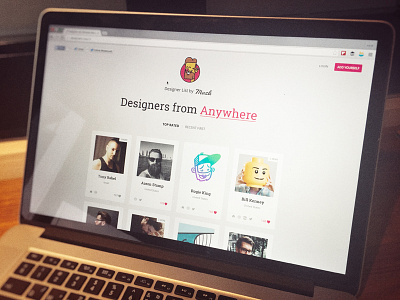 Designer List by Muzli design designer gif graphics israel muzli portfolio profile ui ux web