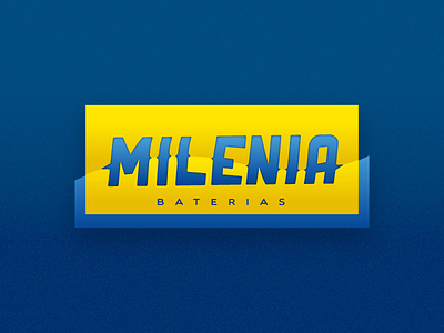 Milenia Baterias battery electricity energy logo power