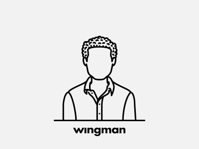 Wingman Team: Pedro Pinto agency avatar character clean illustration line minimal wingman