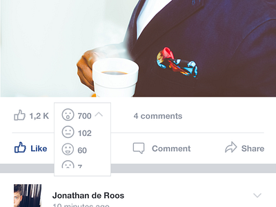 Facebook Emotions [concept] app dislike emotion facebook facebook app interface like ui user interface ux