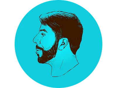 Self Portrait digital pencil selfie