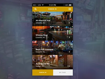 Bar Tab App Concept app design bars design ios mobile ui user experience user interface ux