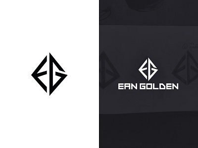 Ean Golden Branding brand dj icon letter logo minimal triangle